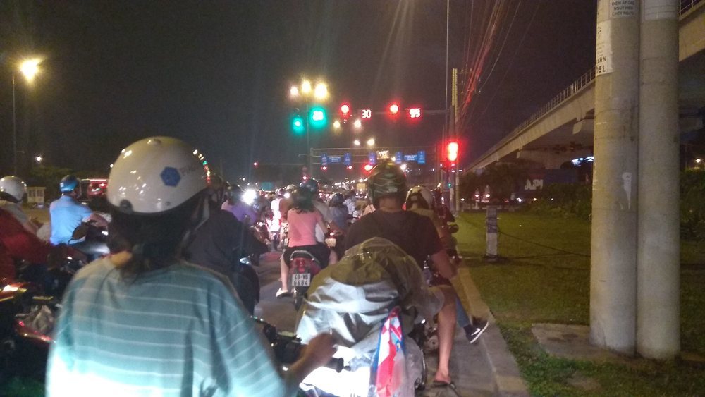 traffic in Saigon can be pretty tough
