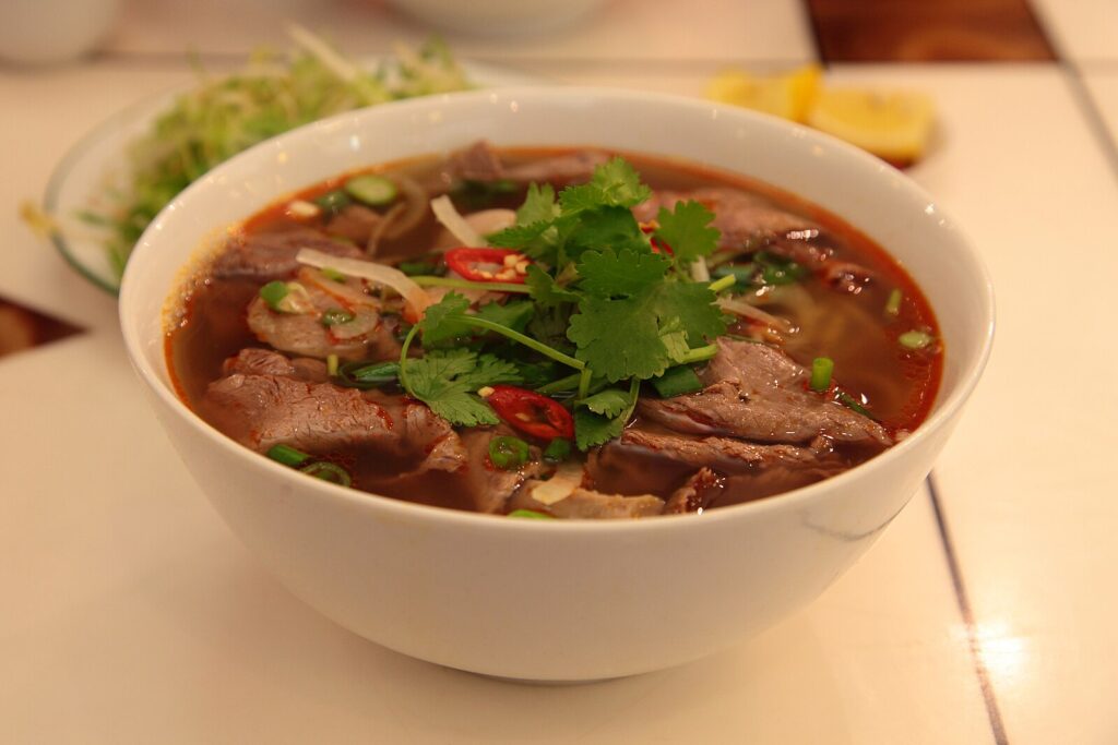 Bun Bo Hue is a spicier twist on the legendary Pho soup.